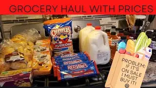Grocery Haul with Prices &bull; Meal Plan &bull; TOTAL after Ibotta $96.44