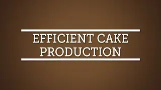 Cake Decorating Techniques: Efficient Cake Production