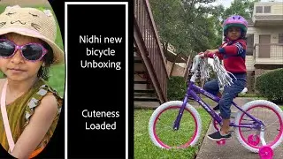 Best bicycle for above 3 yr kid - Nidhi new bicycle Unboxing video - Huffy 18 in. Sea Star Girl Bike