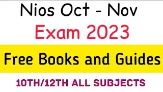 Nios Oct Nov Exam 2023 | How to download nios books pdf | Nios Guides | nios 12th | nios 10th | nios