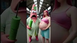 💥 Evolution of dog : patrick star and pregnant women ✅ #dog #doglover #spongebob #funny #viralreels