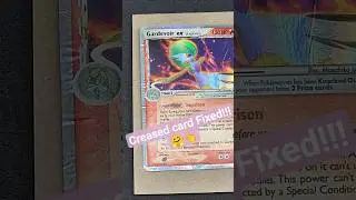 Pok&eacute;mon Card Crease repair #pokemon #pokemoncards #pokemontcg