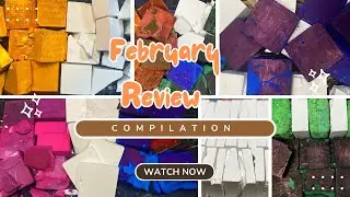 February Review | Gym Chalk crushing asmr | Compilation video | Sleep aid | Oddly satisfying