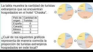Pregunta resuelta sobre gráficos estadísticos de turistas extranjeros