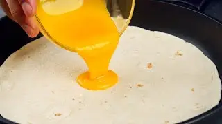 Лаваш с яйцами! Вы еще НИКОГДА не завтракали так ВКУСНО! Легко и просто!