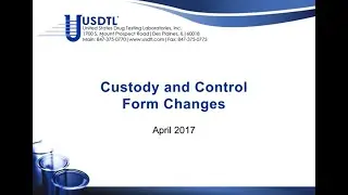 Chain of Custody Form Review