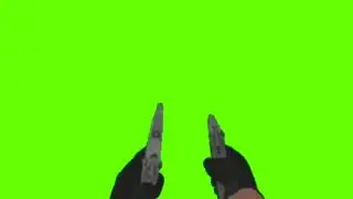 Gangster Firing With Guns Green Screen - Chroma Key