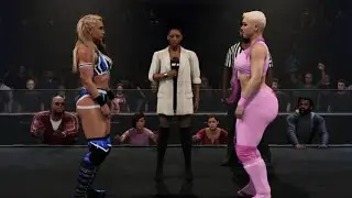 WWE 2K25 JORDYNNE GRACE VS BOMBSHELL AMBER
