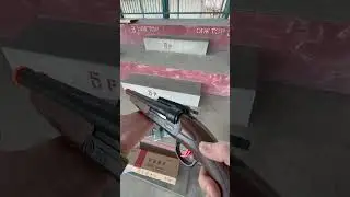 Детский пневматический бластер &laquo;Двустволка-Обрез&raquo; SHOTGUN с лазерным прицелом