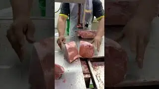 Frozen Buffalo Meat Cutting Skills Machine#shorts