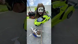 Green RC Lamborghini Car Unboxing & Testing 🚘💥