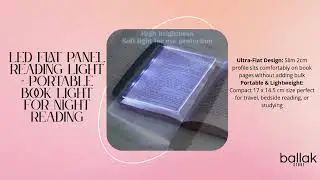 LED Flat Panel Reading Light   Portable Book Light for Night Reading #books #booklight #booktube