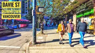 Vancouver Walk 🇨🇦 - Davie St, Yaletown to the Davie Village (Narrated)