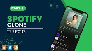 Spotify Clone made by HTML CSS JavaScript  For Beginners