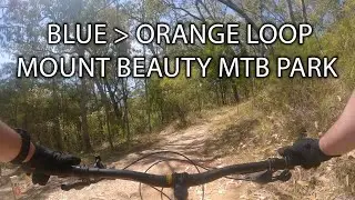 Blue Loop  to Orange Loop Trail Hyperlapse, Mount Beauty Big Hill Mountain Bike Park