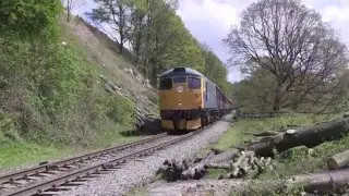 Class 26 038 'Tom Clift'  northbound at Beck Hole [NYMR]