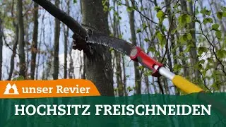 Hochsitz freischneiden I Revierarbeit I unsere Jagd I #28