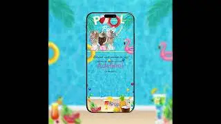 Amazing Pool Party Invitation Video | Pool Party Invitation Video | Invito AI-1178
