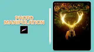 How To Create Photo Manipulation In Procreate (#Shorts)