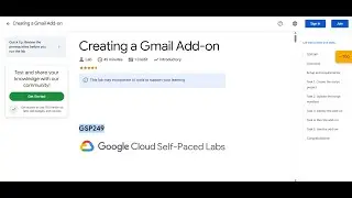 CREATING A GMAIL ADD ON GSP249
