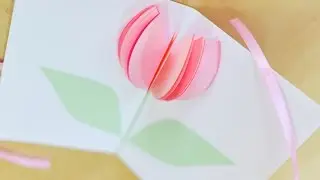 How to Make - Easy Greeting Card Mother's Day Birthday - Step by Step | Kartka Na Dzień Matki