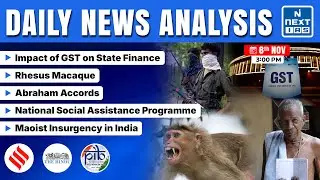 Daily News Analysis - 8 Nov 2025 | The Hindu, Indian Express & PIB | Daily Current Affairs | UPSC