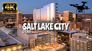 Salt Lake City, Utah In 4K By Drone - Amazing View Of Salt Lake City, Utah
