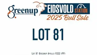 Lot 81 Greenup Apollo V222 (PP)