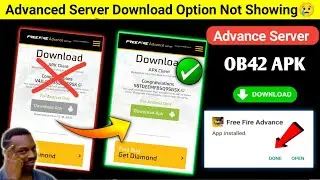 Ff Advance Server Not Download Problem | Advance Server Download Option Not Show| 100% Problem Solve
