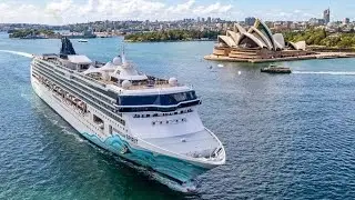 Norwegian Spirit cruise ship departing Sydney harbour