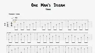 Guitar Tab / One Man's Dream