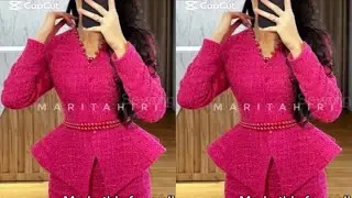How to draft an extended blazer jacket top/blouse.