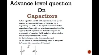 Advance questions on capacitance 2