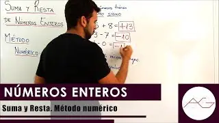 Números enteros. Suma y Resta. Método numérico