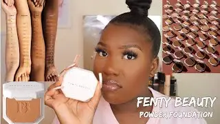 FENTY BEAUTY SOFT MATTE POWDER FOUNDATION REVIEW| FLASHBACK?
