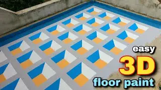 Floor paint / how to paint concrete floors / indigo floor paint / asian paints floor guard / 3D