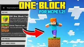 How to Download One Block Map in Minecraft | Minecraft Game Me One Block Map Download