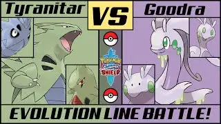 TYRANITAR vs GOODRA | Evolution Line Battle