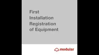 FIRST INSTALLATION REGISTRATION OF EQUIPMENT