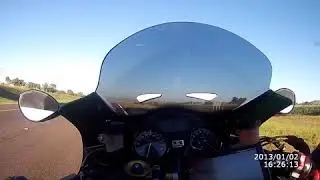 Kawasaki ZZR 1400 high speed run