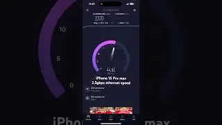 Iphone 15 pro max 2.5 gbps ethernet connection speed test