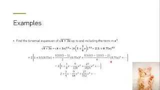 AQA A-Level Maths- Binomial Expansions as Infinite Sums