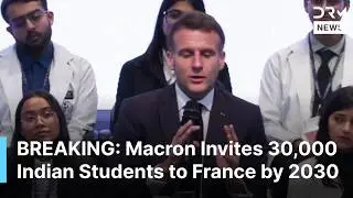 JUST IN: Emmanuel Macron Invites 30,000 Indian Students to France by 2030 at AIIMS New Delhi | AI1B