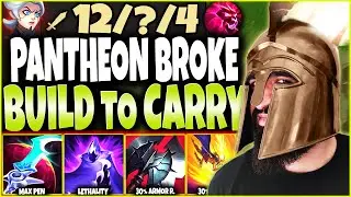 My Pantheon BROKE!! Max Pen Pantheon Build Guide will ALWAYS CARRY 🔥 LoL Top Pantheon s12 Gameplay