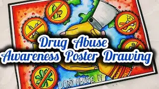No tobacco day poster drawing / No smoking easy chart project idea / Drug Abuse Drawing