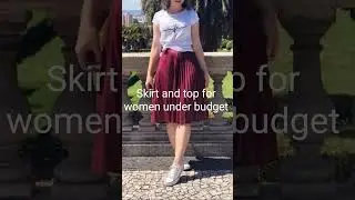 women skirt and top under budget 🫰 #meesho