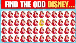 Find the Odd One ! Disney characters quiz | Emoji Quiz | Find the odd Disney characters