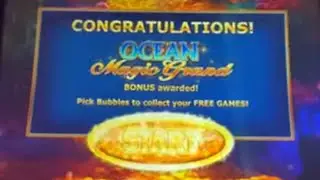 We Love Hitting the BONUS on OCEAN MAGIC Grand!  Let&rsquo;s win! 🚀