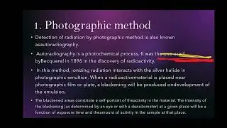 Measurement of Radioactivity | Photographic Method | Autoradiography |Activity | Specific Activity