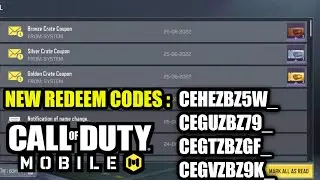 ⚡NEW⚡ Codm Redeem Codes Free Crate Coupons And Gun Skins | Season 6 To The Skies